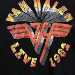 VAN HALEN CROPPED THIN SWEATER